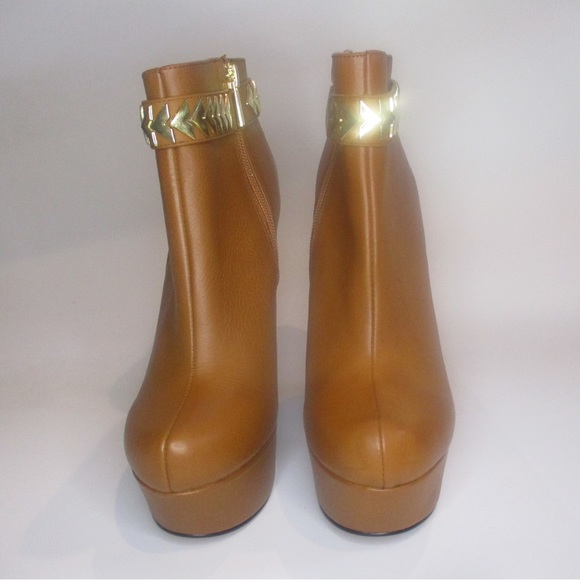 H by halston brown booties size 7 - Picture 3 of 5